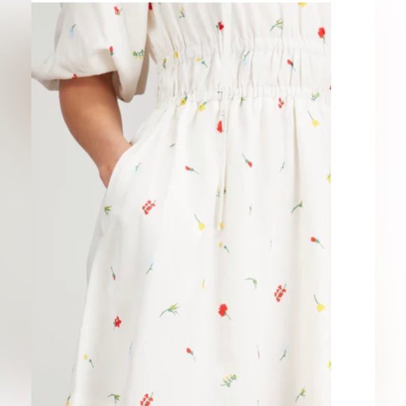 NWOT KITRI Azalea Mini Dress in White Vintage Floral - Picture 5 of 12